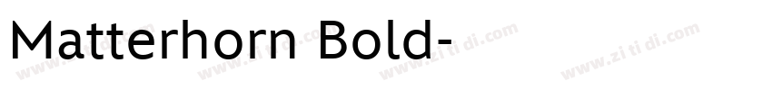 Matterhorn Bold字体转换 Matterhorn Bold字体转换